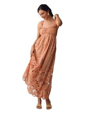 ANTHROPOLOGIE Sweetheart Babydoll Maxi Dress